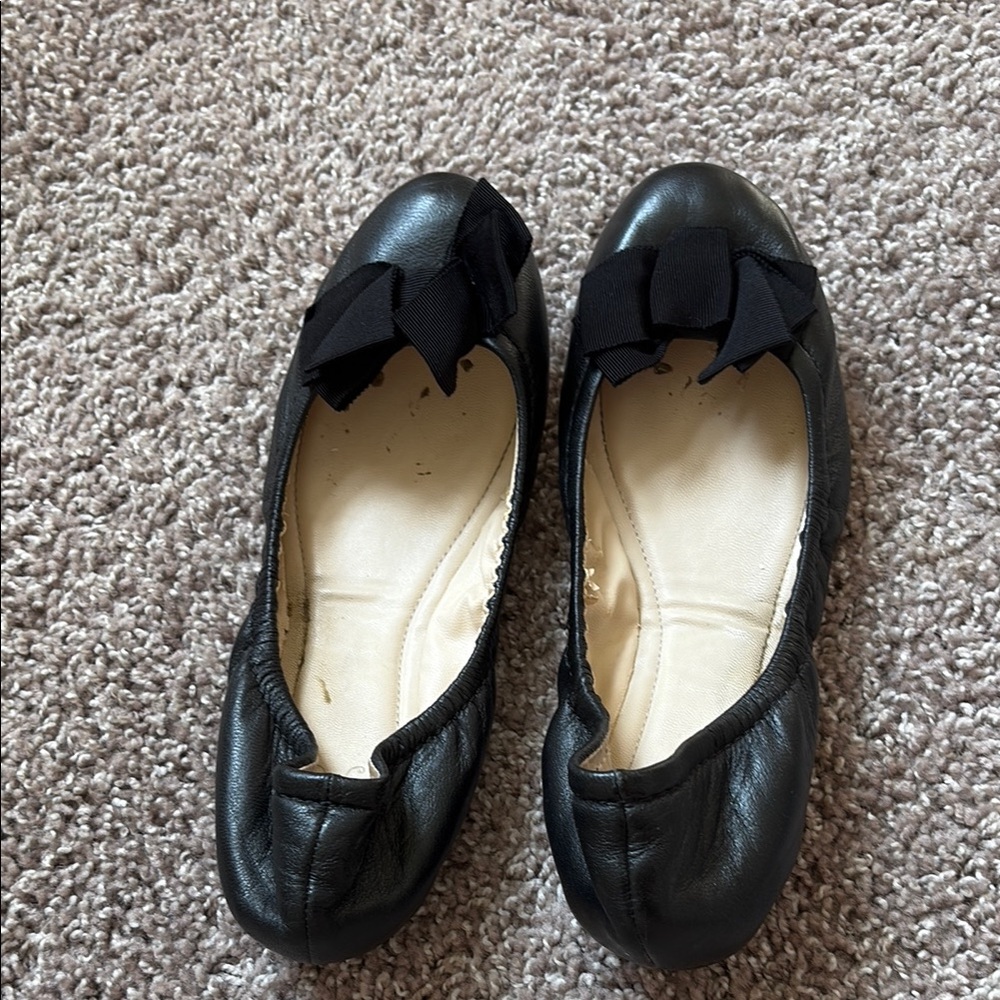 C. Wonder Black Flats with Bow